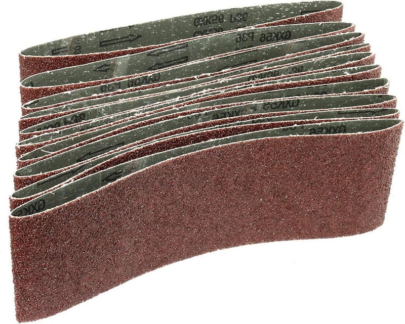 Boxonly 4 x 24 Inch Aluminum Oxide Sanding Belt for Belt Sander 36 Grit 10pcs - Image 4